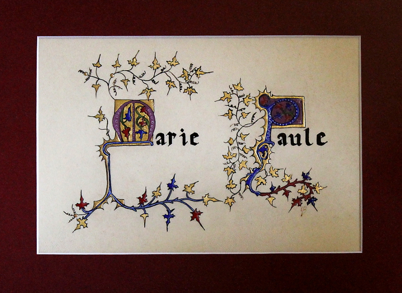 Marie Paule enluminure